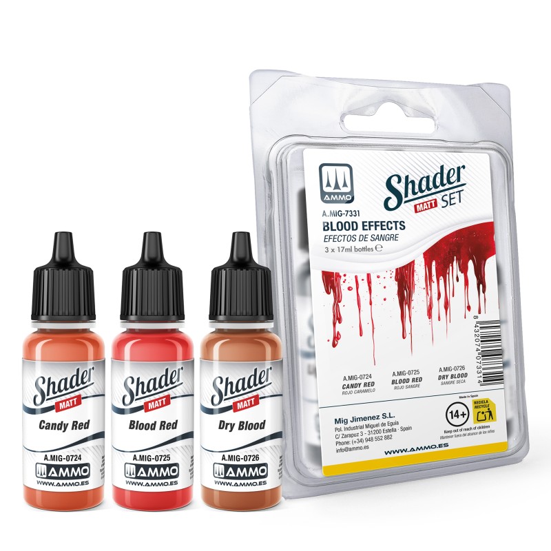 MIG7331 Matt SHADER Set BLOOD EFFECTS