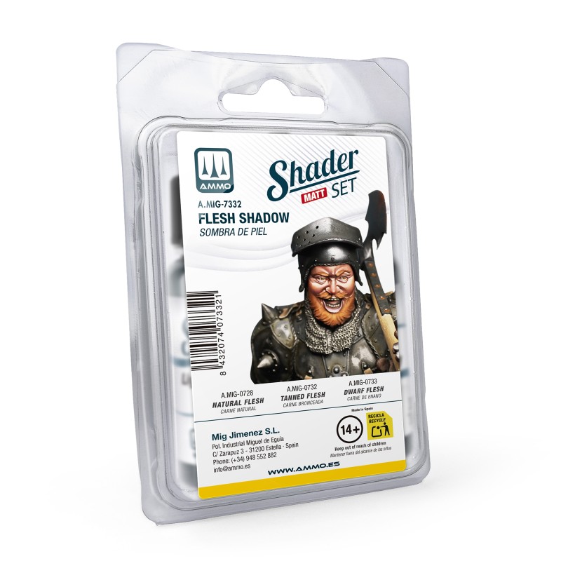 MIG7332 Matt SHADER Set Flesh Shadow