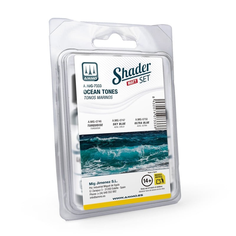 MIG7333 Matt SHADER Set Ocean Tones