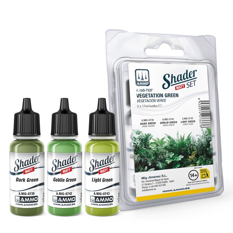 MIG7337 Matt SHADER Set VEGETATION GREEN