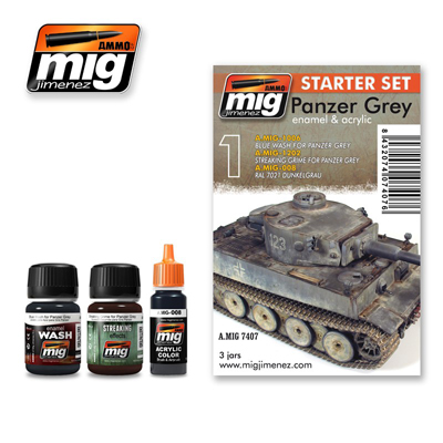 MIG7407 Ammo PANZER GREY SET