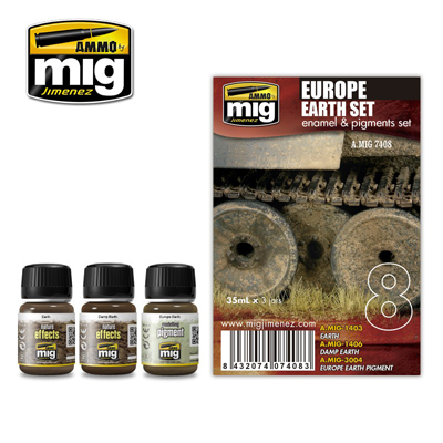 MIG7408 EUROPE EARTH ENAMEL WEATHERING SET