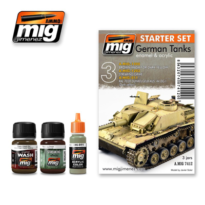 MIG7412 Ammo GERMAN TANKS WEATHERING SET