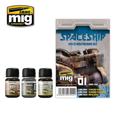 MIG7444 Ammo SPACE SHIP SCI-FI WEATHERING SET