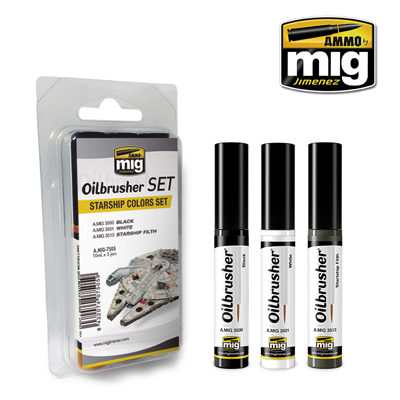 MIG7505 STARSHIP COLOURS OILBRUSHER SET