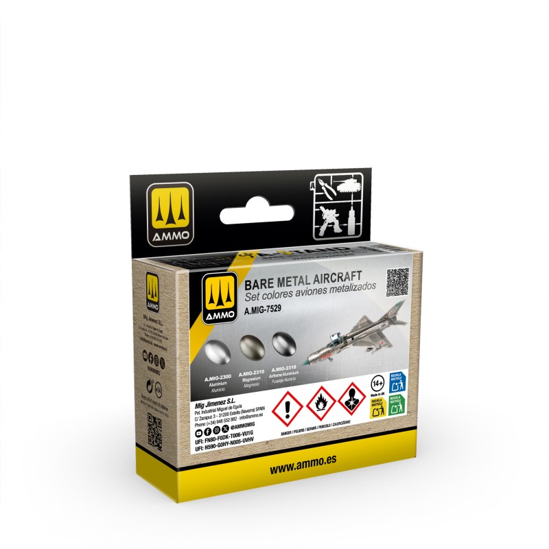 MIG7529 A-STAND Metal Finish Aircraft Set