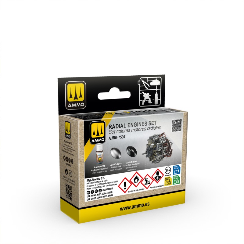 MIG7530 A-STAND Radial Engines Set