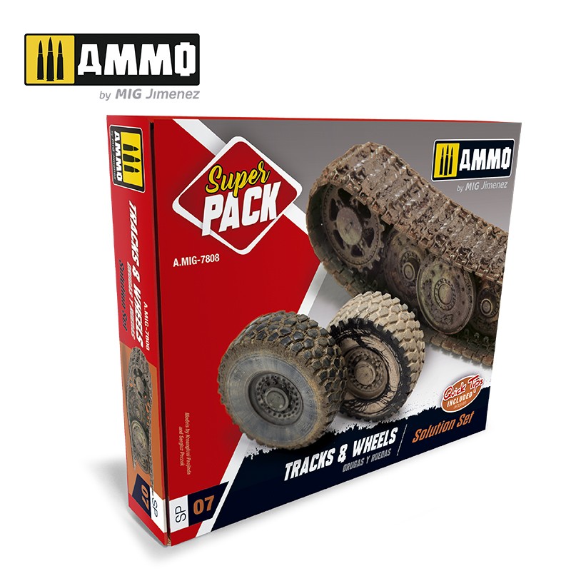 MIG7808 Ammo TRACKS & WHEELS. SUPER PACK