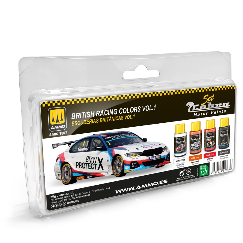 MIG7867 Cobra Motor British Racing Colours Vol.1 Set