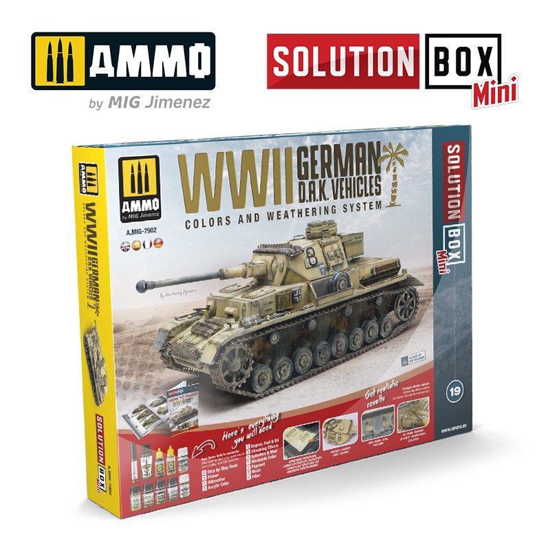 MIG7902 SOLUTION BOX MINI  WWII German D.A.K. Vehicles