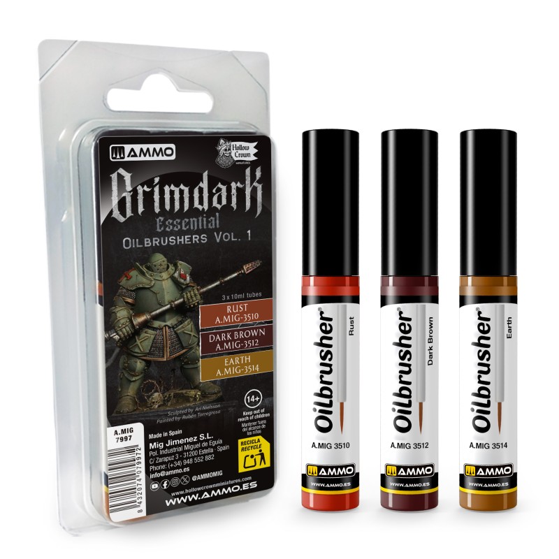 MIG7997 Grimdark Essential Oilbrushers Vol. 1