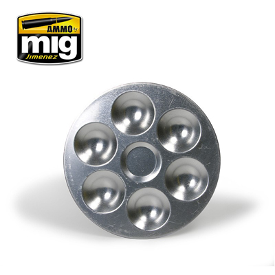 MIG8008 Ammo ALUMINIUM PALLET 6 WELLS