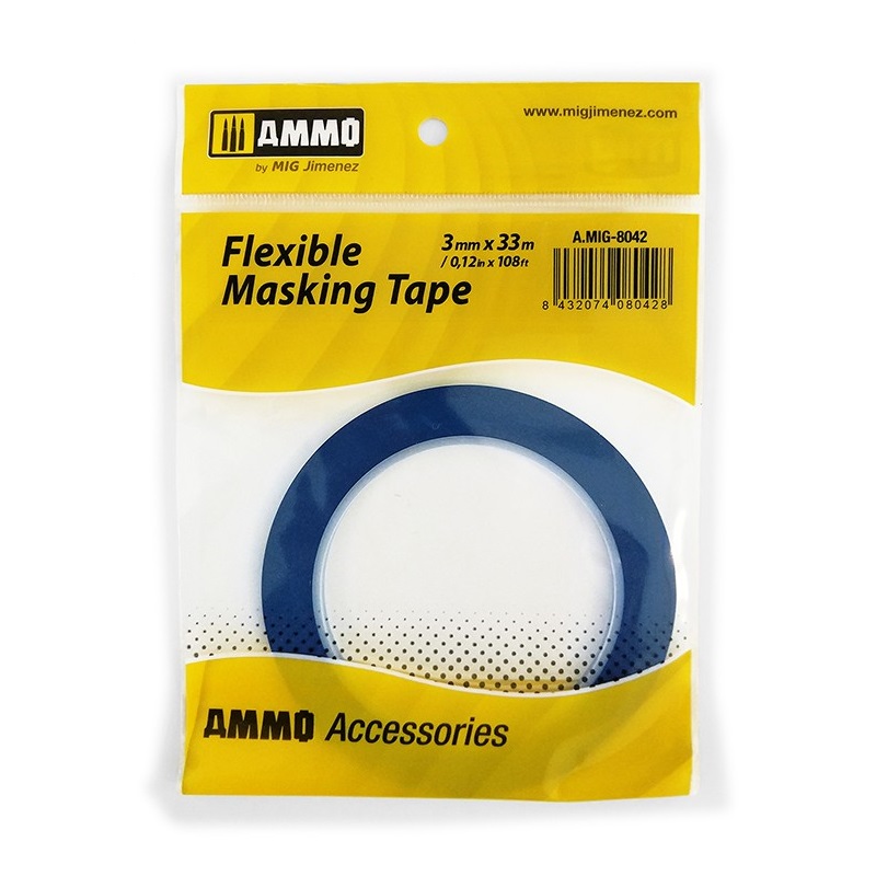 MIG8042 Flexible Masking Tape 3mm X 33m