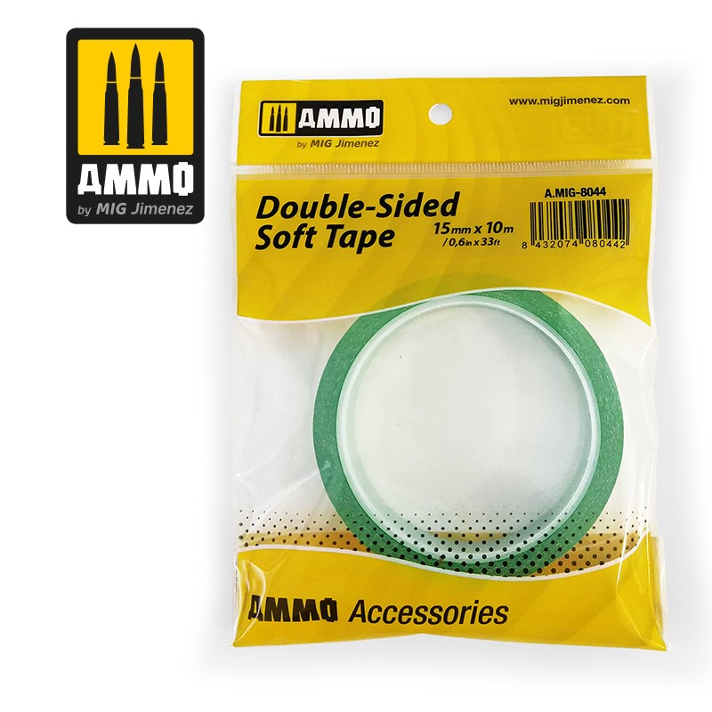 MIG8044 DOUBLE SIDED SOFT TAPE 15MM X 10M