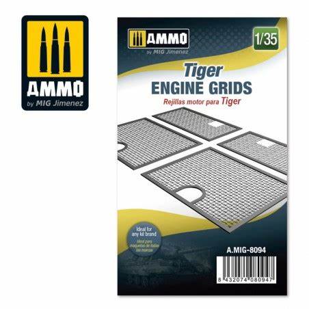 MIG8094 3D PRINTED Tiger Engine Grids 1/35
