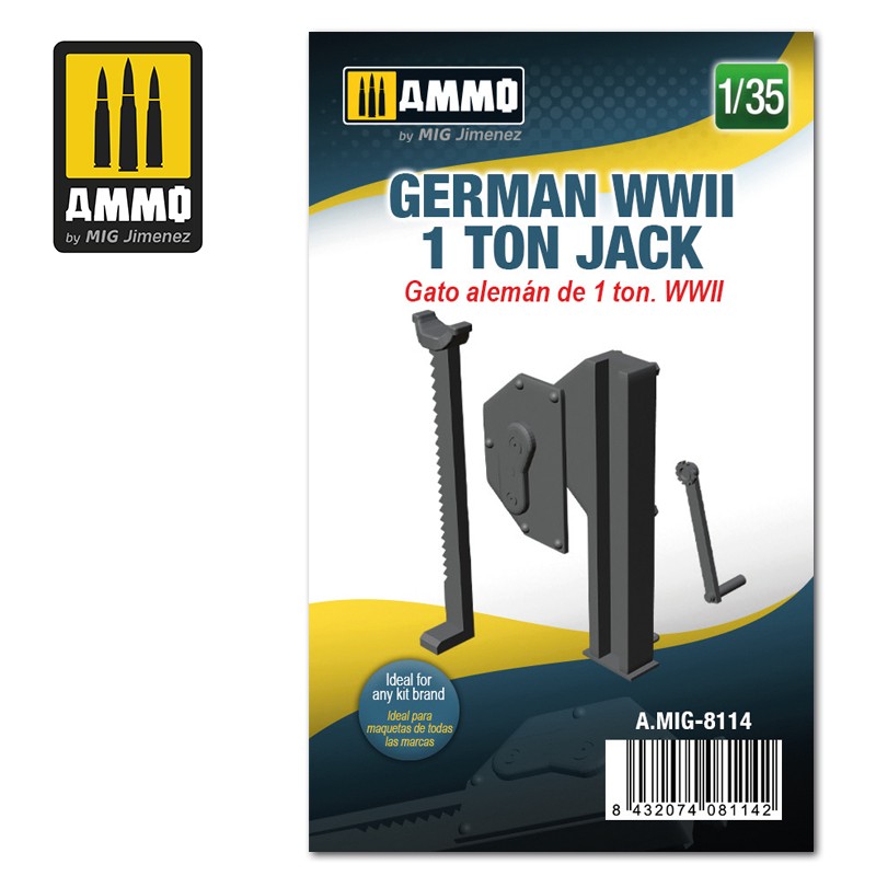 MIG8114 Ammo 1/35 GERMAN WWII 1 TON JACK