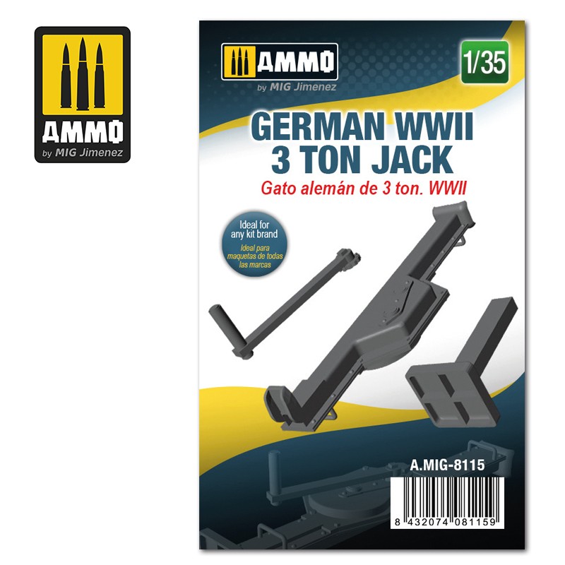 MIG8115 Ammo 1/35 GERMAN WWII 3 TON JACK