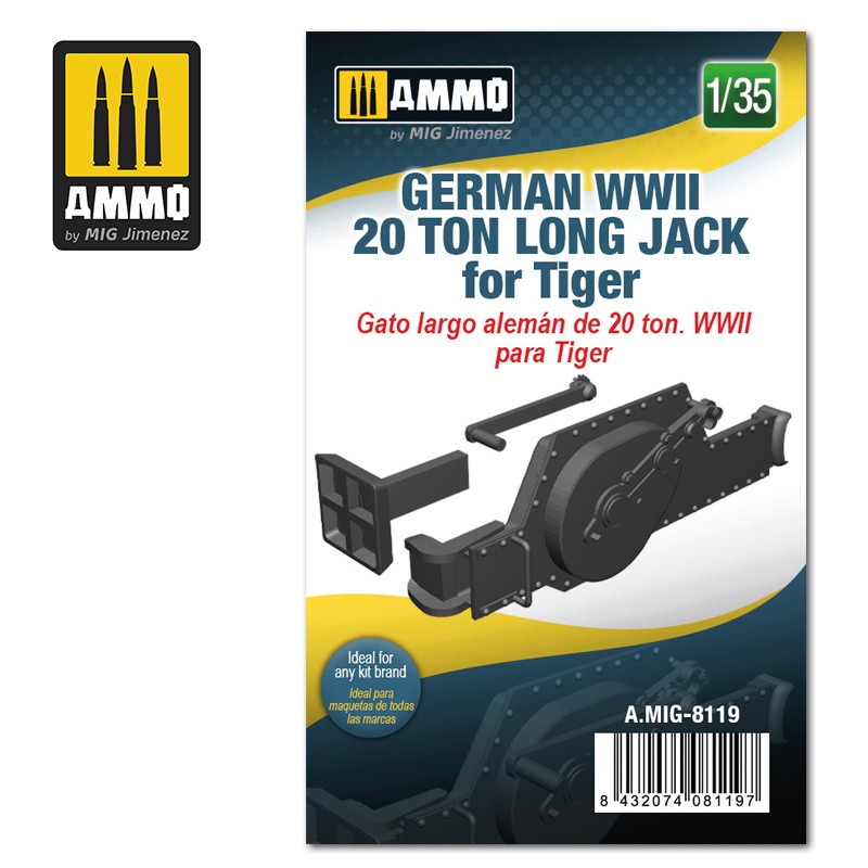 MIG8119 Ammo 1/35 GERMAN WWII 20 TON LONG JACK FOR TIGER