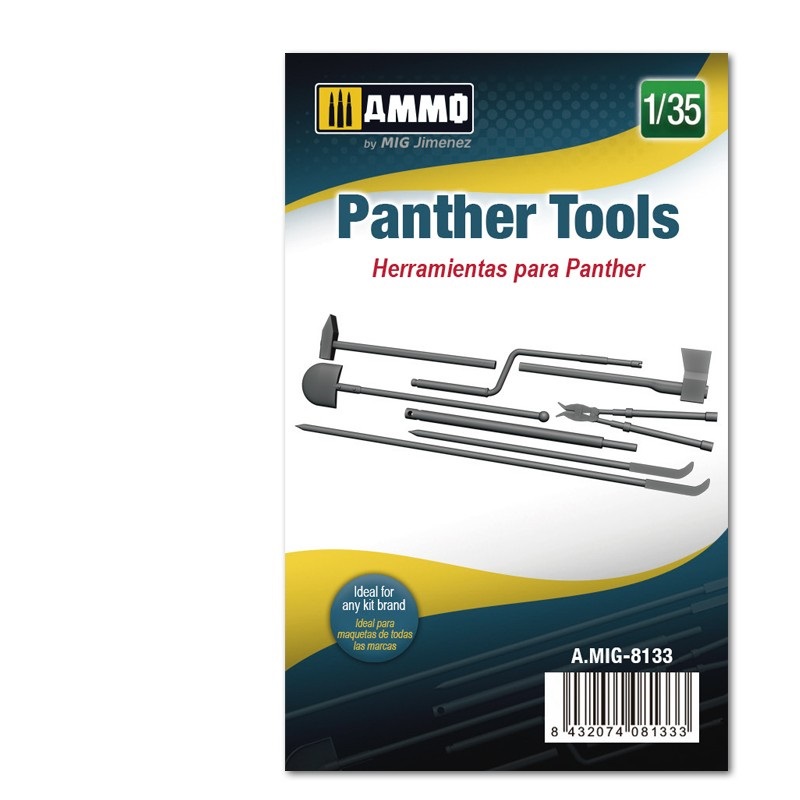 MIG8133 3D PRINTED Panther Tools  1/35