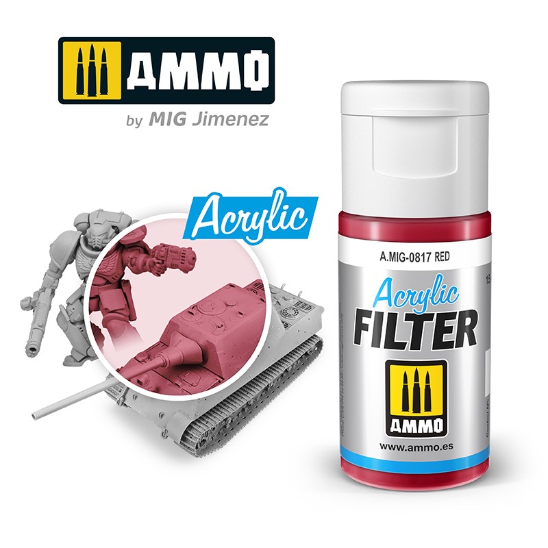 MIG817 Ammo ACRYLIC FILTER Red