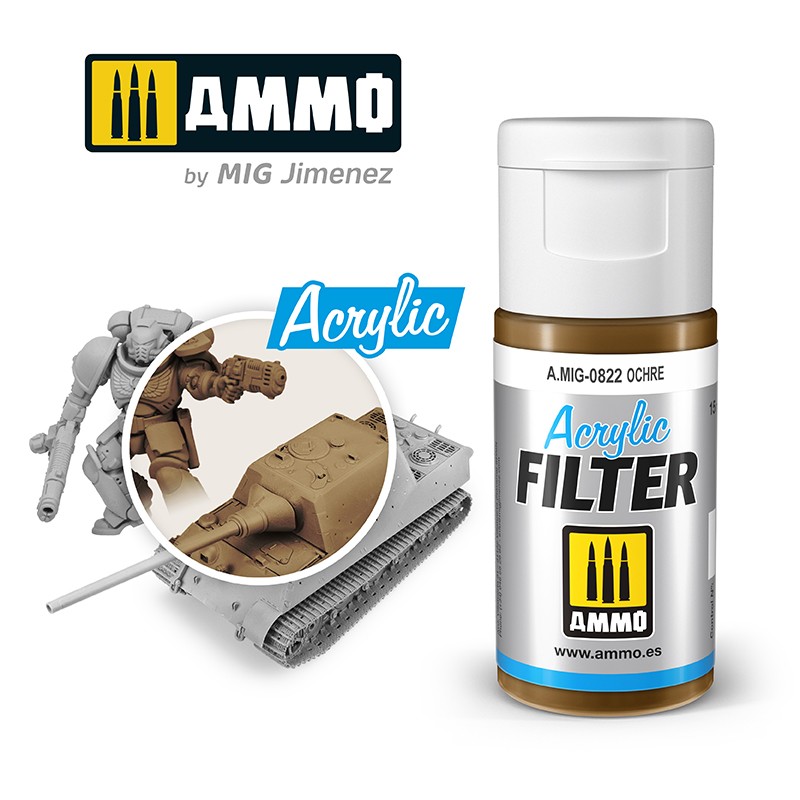 MIG822 Ammo ACRYLIC FILTER Ochre