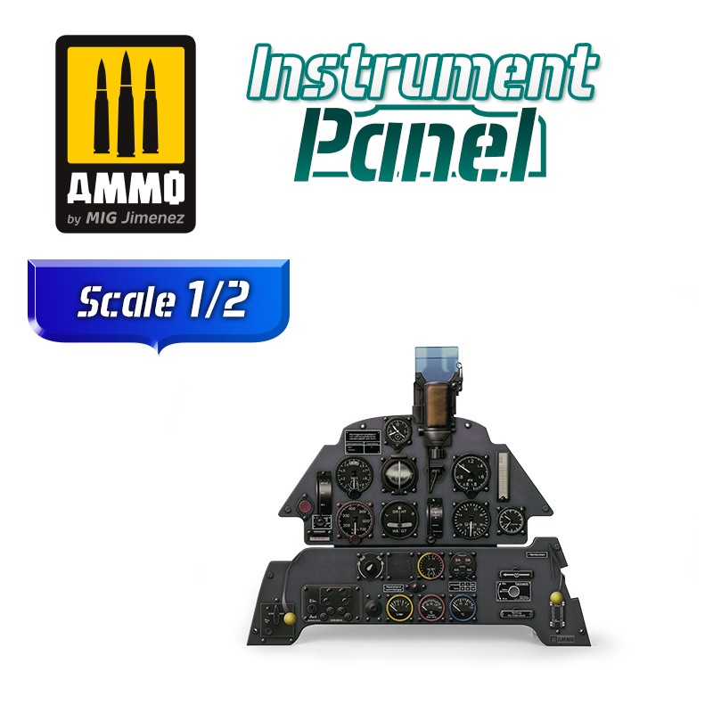 MIG8281 Ammo Messerschmitt Bf 109E-3 - Instrument Panel 1/2 Scale