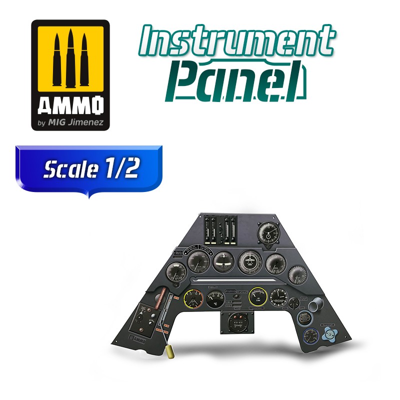 MIG8283 Focke Wulf FW 190 A-3 - Instrument Panel 1/2 Scale