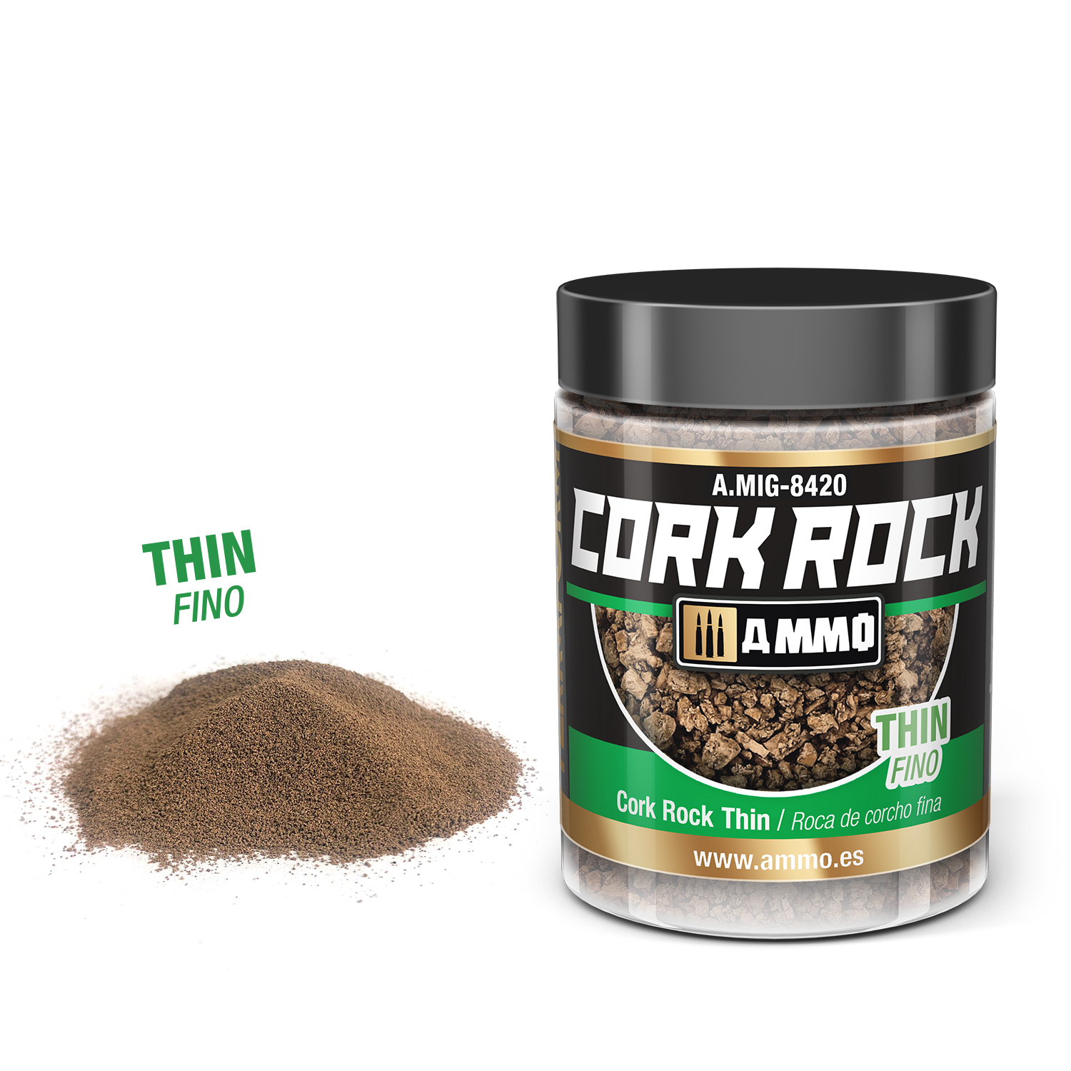 MIG8420 CREATE CORK Cork Rock Thin (Jar 100mL)