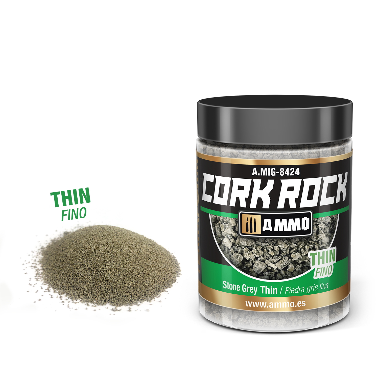 MIG8424 CREATE CORK Stone Grey Thin (Jar 100mL)