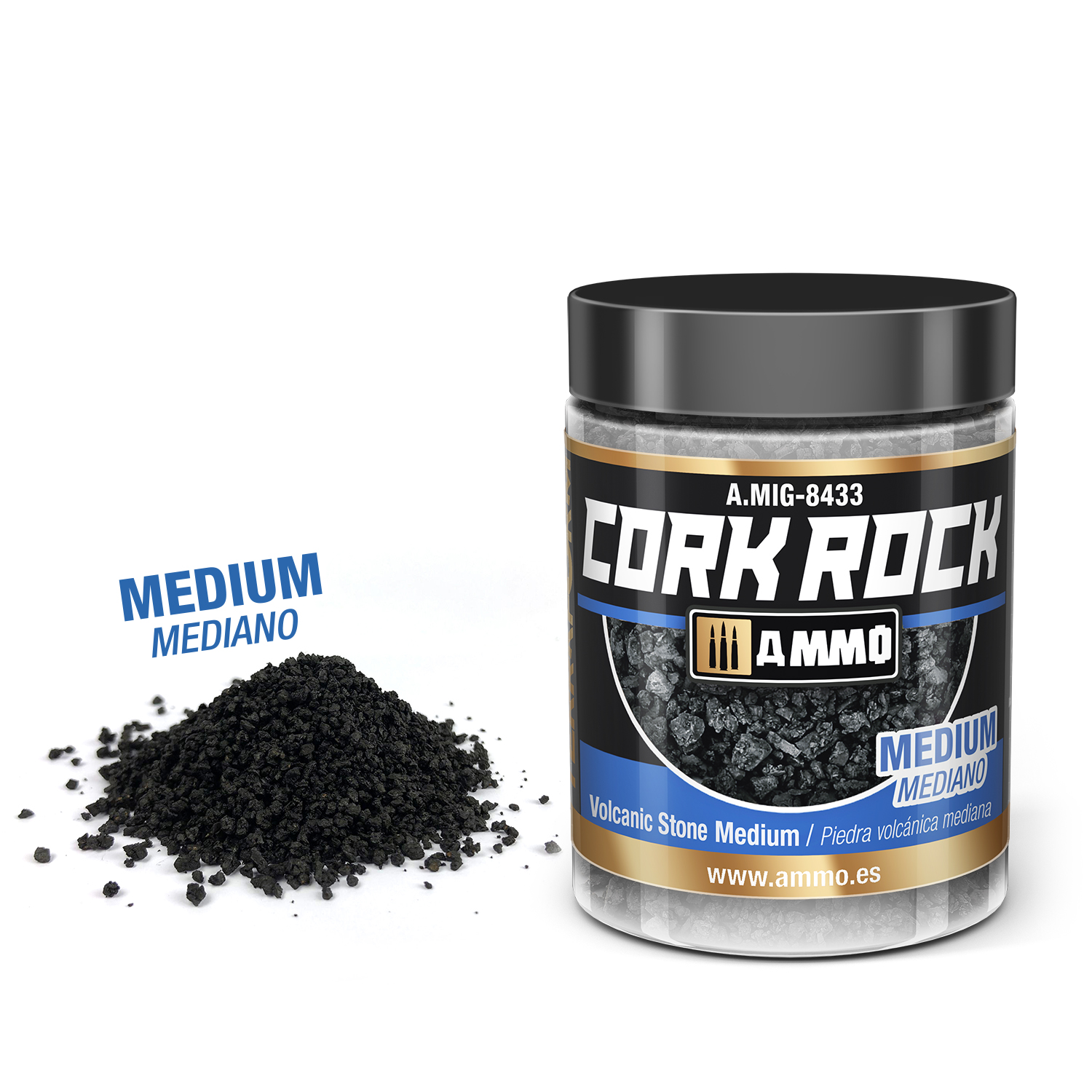 MIG8433 CREATE CORK Volcanic Rock Medium (Jar 100mL)