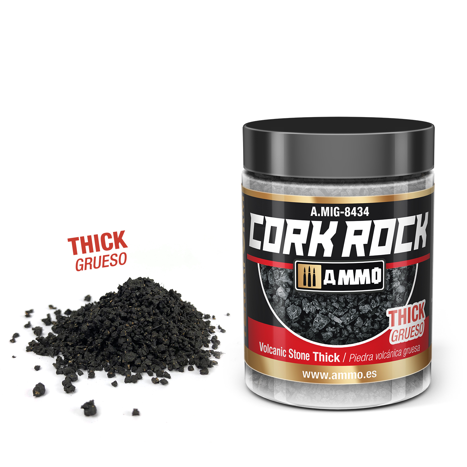 MIG8434 CREATE CORK Volcanic Rock Thick (Jar 100mL)