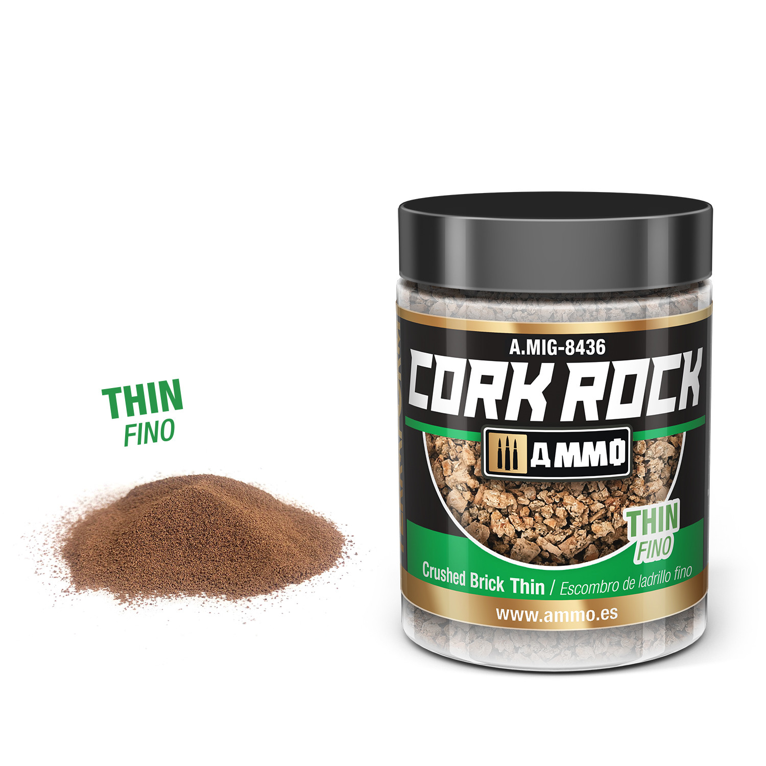 MIG8436 CREATE CORK Crushed Brick Thin (Jar 100mL)