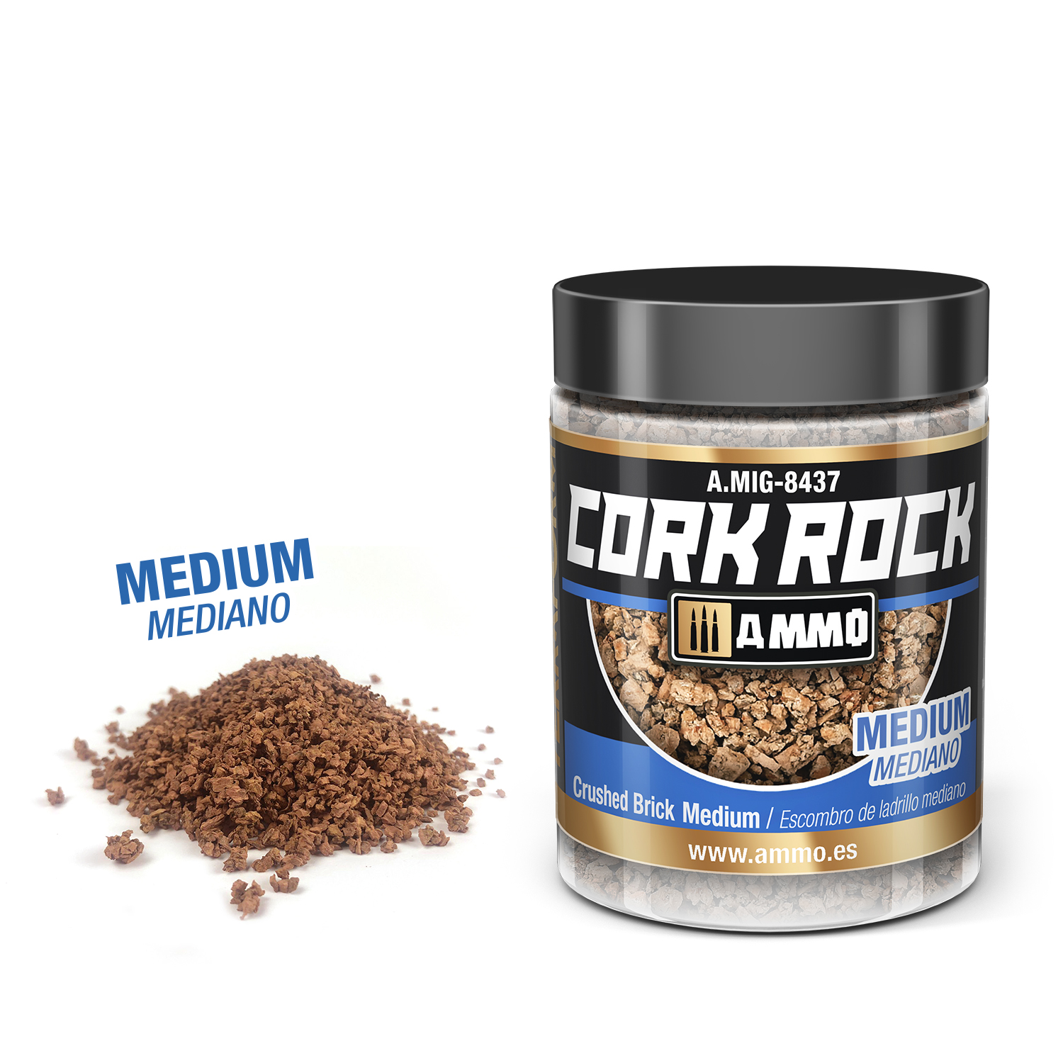 MIG8437 CREATE CORK Crushed Brick Medium (Jar 100mL)