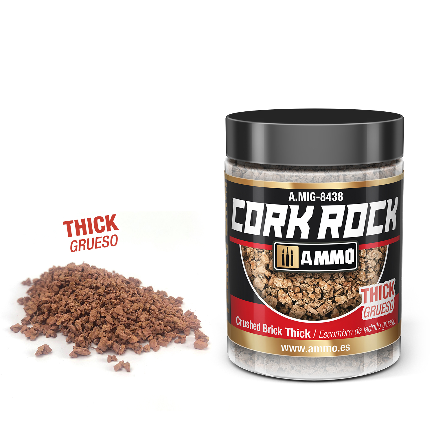 MIG8438 CREATE CORK Crushed Brick Thick (Jar 100mL)