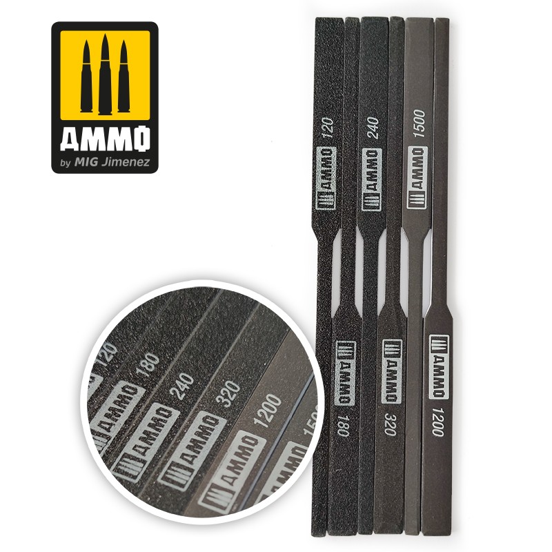 MIG8567 Ammo TAPERED SANDING STICKS