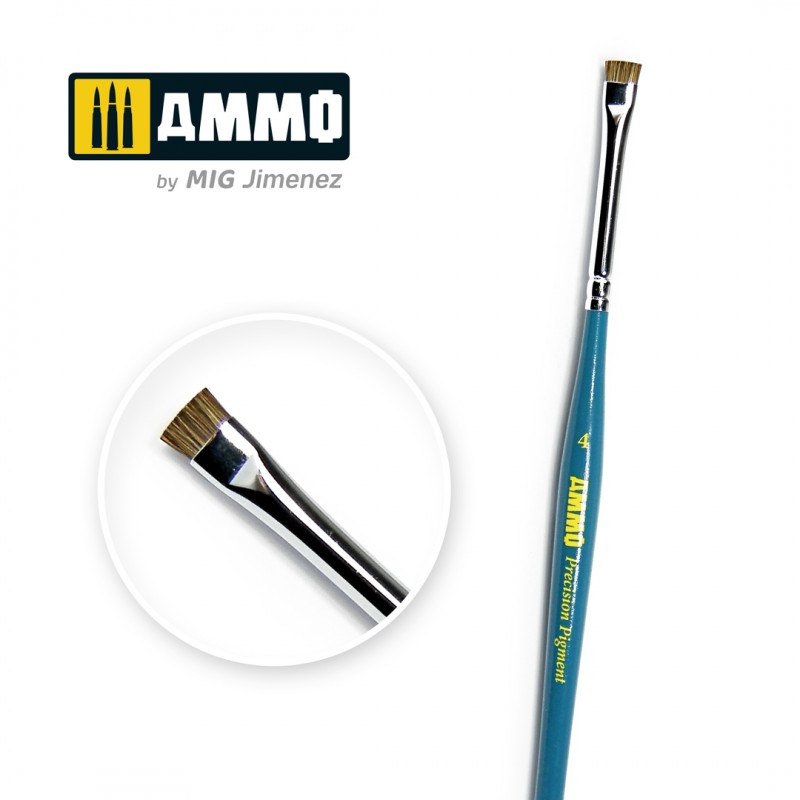 MIG8704 4 AMMO Precision Pigment Brush