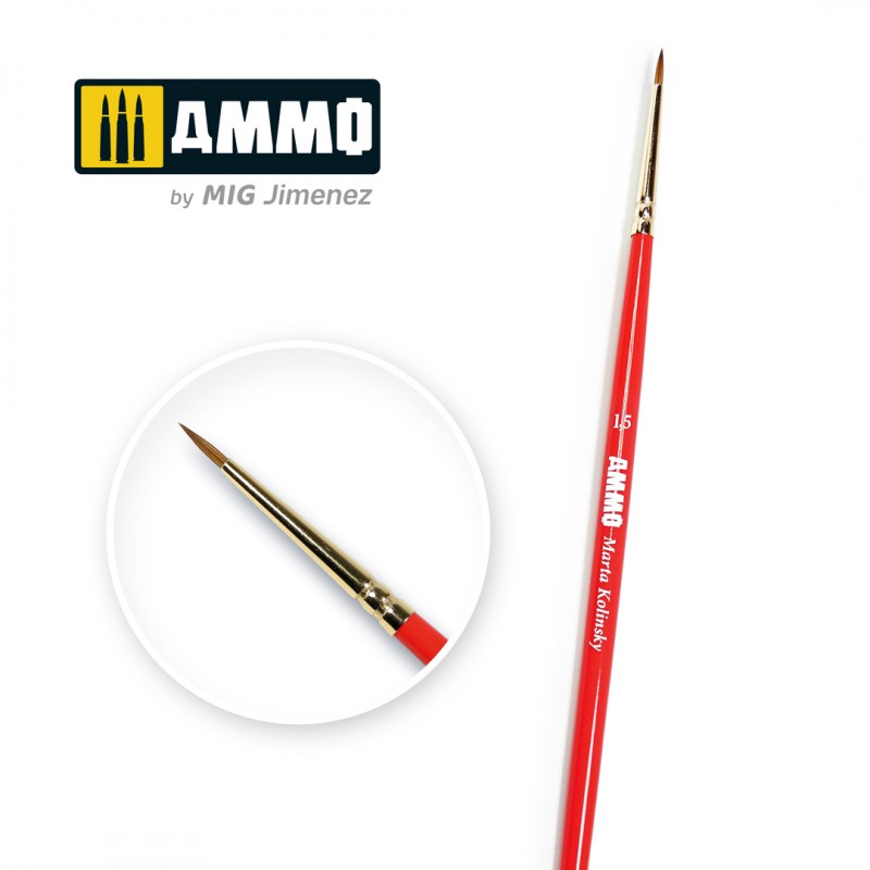 MIG8712 Ammo 1.5 AMMO Marta Kolinsky Brush