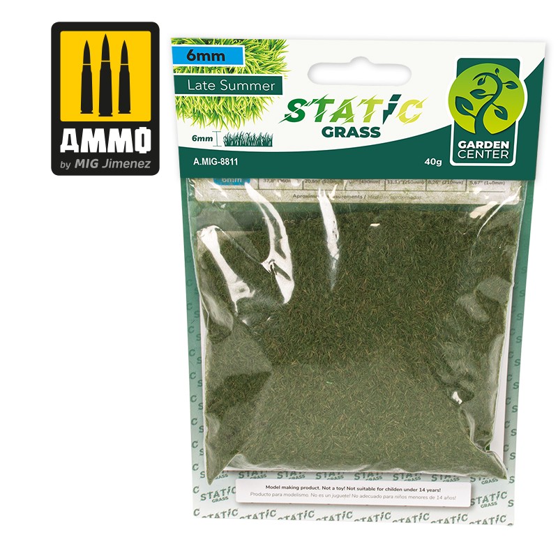 MIG8811 Ammo Static Grass LATE SUMMER 6MM