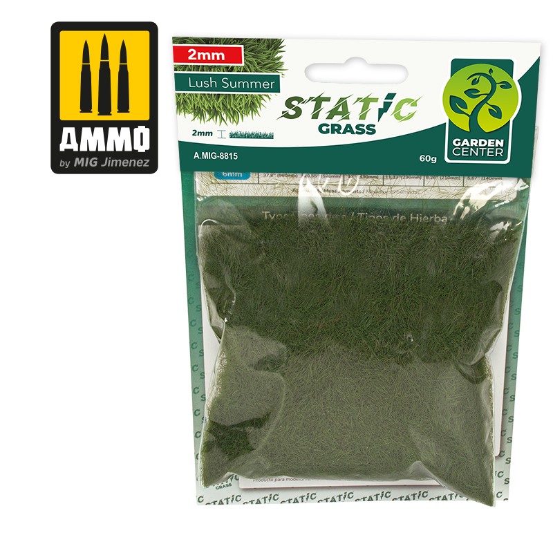 MIG8815 Ammo Static Grass LUSH SUMMER 2 MM