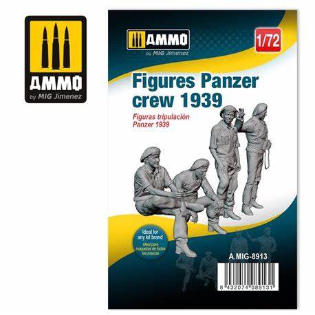 MIG8913 3D PRINTED Figures Panzer Crew 1939  1/72