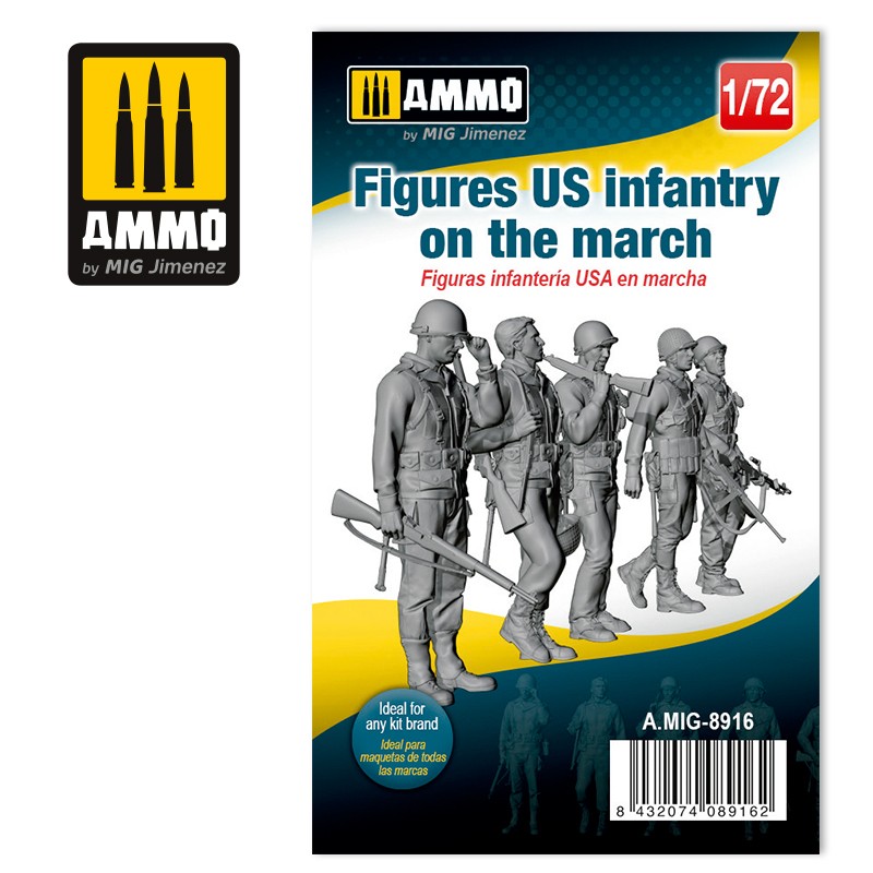 MIG8916 Ammo FIGURES US INFANTRY ON THE MARCH