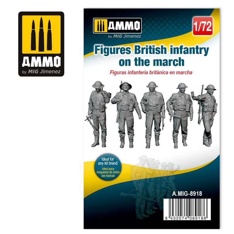 MIG8918 FIGURES BRITISH INFANTRY ON MARCH