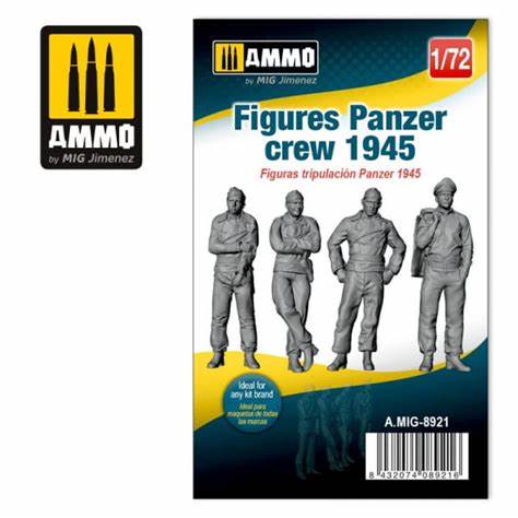 MIG8921 3D PRINTED Figures Panzer Crew 1945  1/72