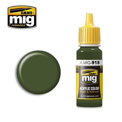 MIG915 Ammo DARK GREEN ACRYLIC PAINT