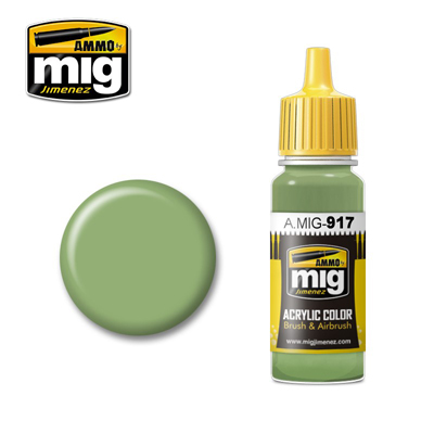 MIG917 AMMO LIGHT GREEN ACRYLIC PAINT