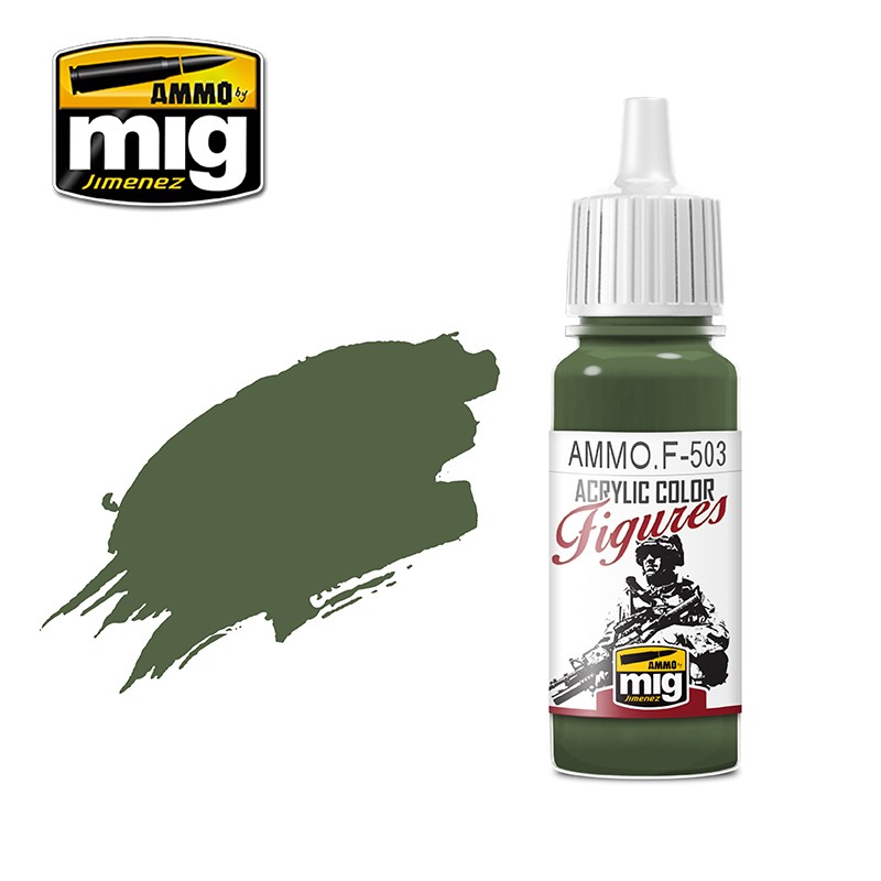 MIGF503 FIGURE PAINT DARK OLIVE GREEN FS-34130