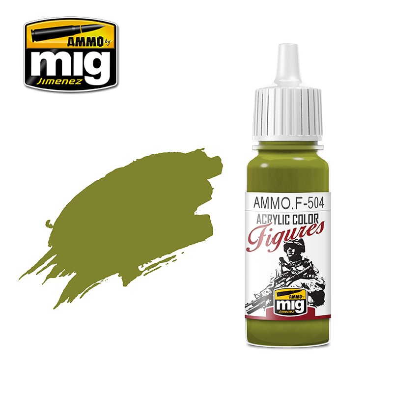 MIGF504 FIGURE PAINT YELLOW GREEN FS-34259