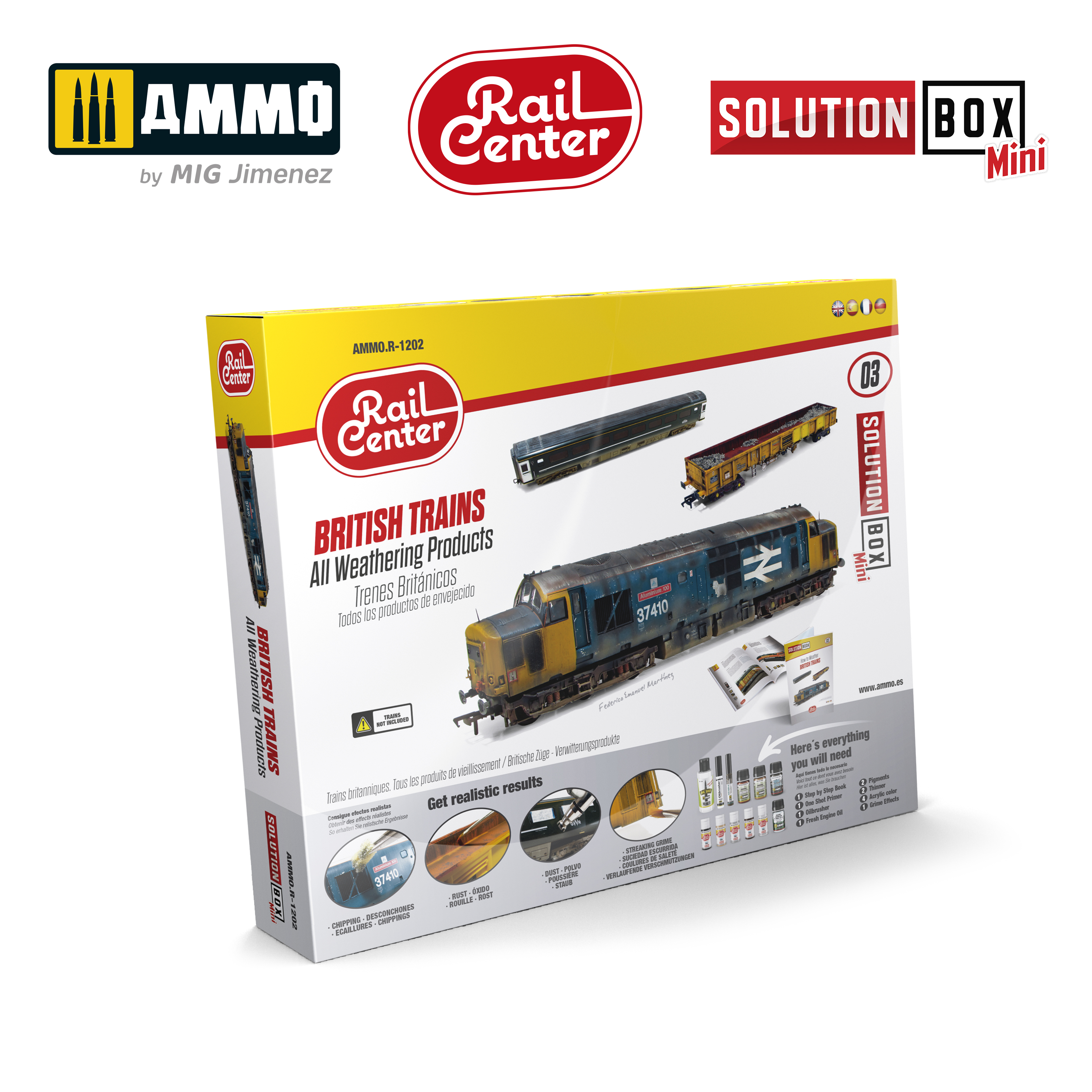 MIGR1202 RAIL CENTER SOLUTION BOX MINI 03  BRITISH TRAINS. All Weath