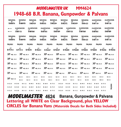 MM4624 B.R. Banana, Gunpowder & Palvans, fitted.