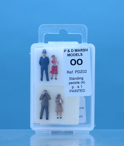 PDZ2 PD Marsh PD MARSH OO GAUGE PAINTED STANDING PEOPLE